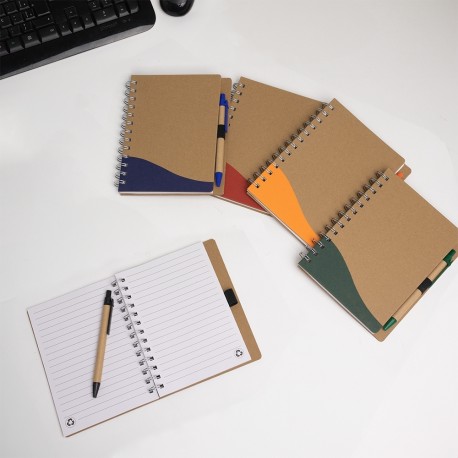 Caderno Ecológico com Caneta